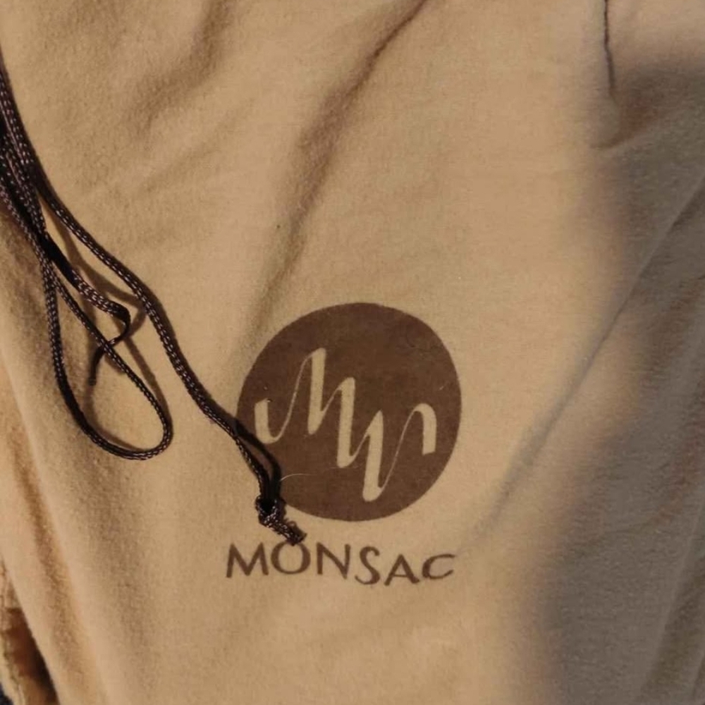 Monsac Leather Shoulder Bag-Vintage 1990'-NEVER USED